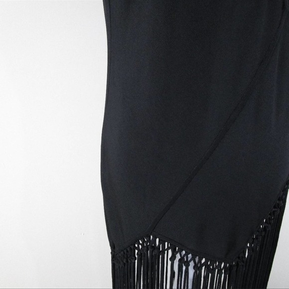 Worth New York Black Top with Fringe Detailing - Picture 7 of 16